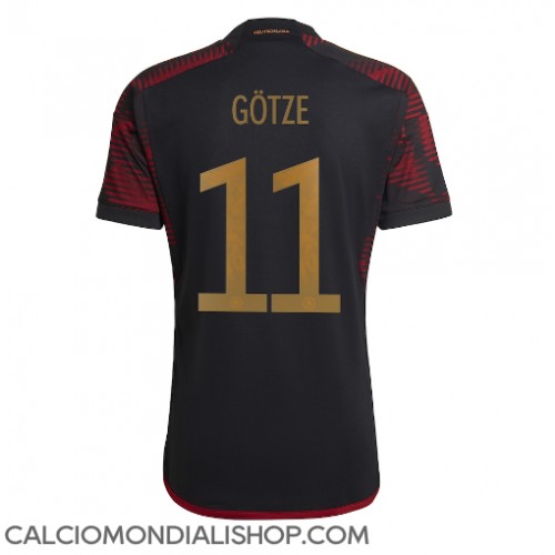 Maglie da calcio Germania Mario Gotze #11 Seconda Maglia Mondiali 2022 Manica Corta